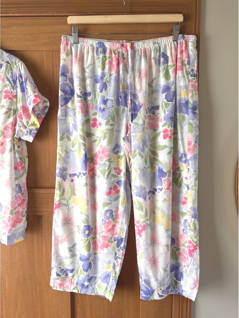 Lauren Ralph Lauren Black Label Short 2-Piece Pajama Set Floral Women’s Large - Picture 6 of 15